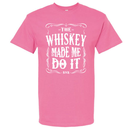 The Whiskey Made Me Do It Men's T-Shirt | Funny Shirt