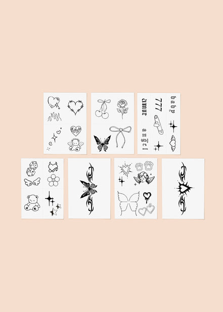 INKED BY DANI She's All That Temporary Tattoo Pack