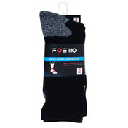 3-Pack Men's Black Heavy Duty Crew Socks