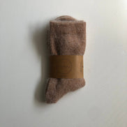 BILLY BAMBOO FLUFFY ANGORA SOCKS - NEUTRAL