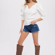 PUFF SHORT SLEEVE PULLOVER
