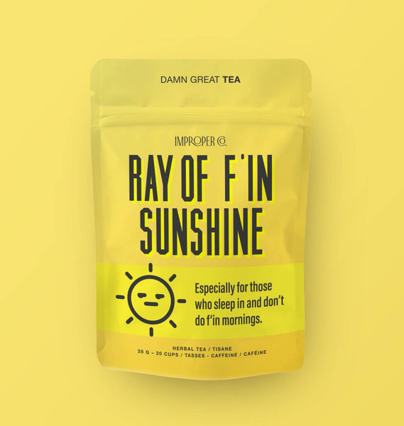 Ray Of F’in Sunshine Herbal tea, 20 Servings, Tea Blend
