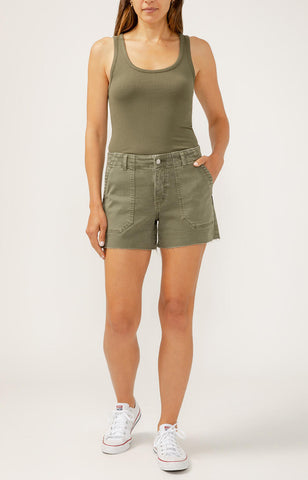 SILVER SUKI UTILTY SHORT