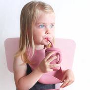 Baby bliss Sippy Cup with Straw, Spill-Proof & Anti-Stain - Sage