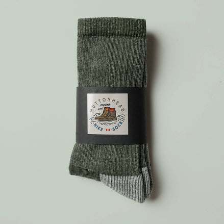 MUTTONHEAD Merino Mountain Hiking Socks - Olive