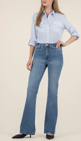 KUT ANA HIGH RISE FLARE-BABY DN OVER-HARMONIOUS