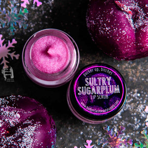 Badgerface Winter Lip Scrub. Sugarplum Sugar Lip Scrub.