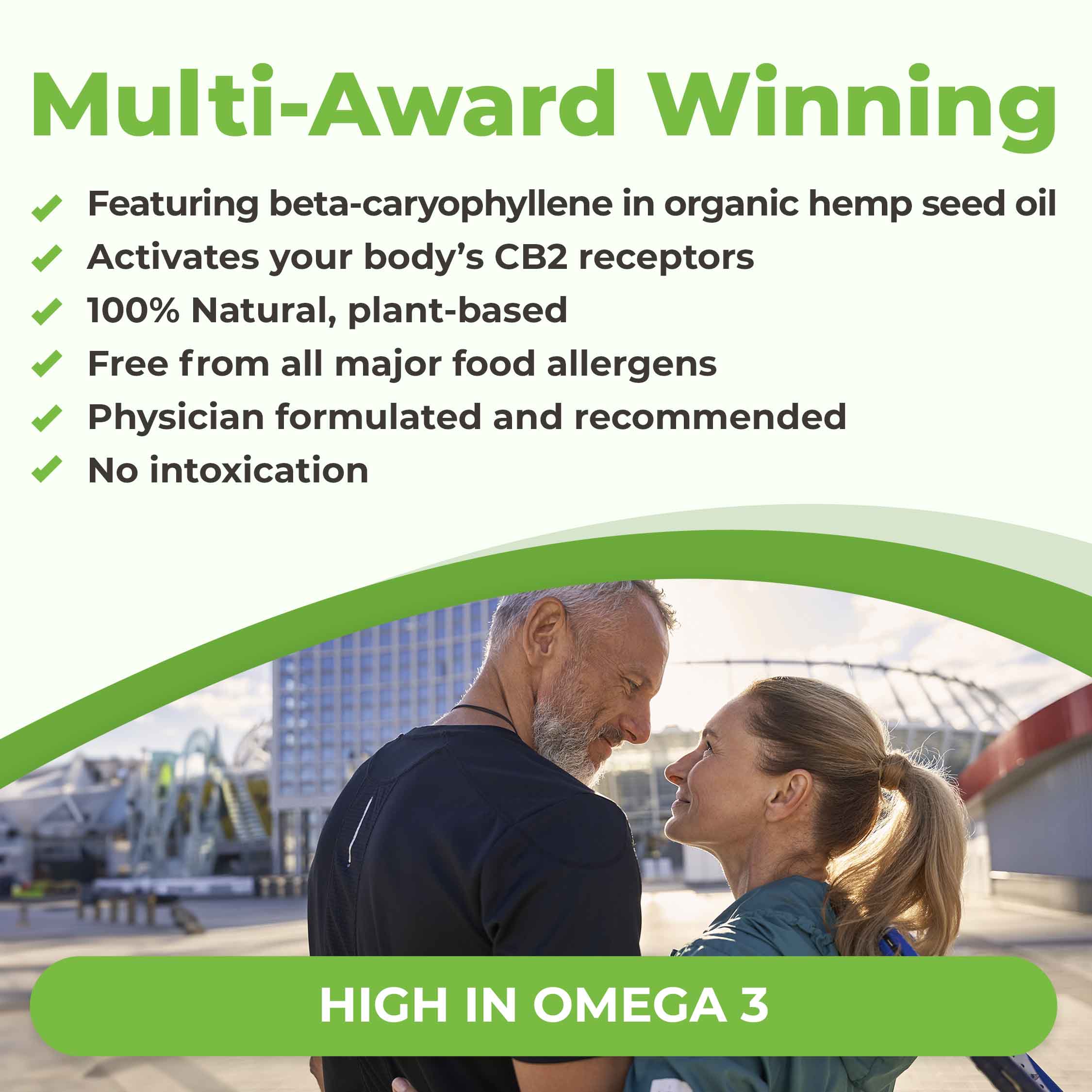 CANNANDA CB2 HEMP SEED OIL >> Vegan Softgels (70 Vegan Softgels)