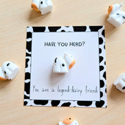 UNLIFTED INK Legendary Friend Card & Cow Figurine with Personal Note