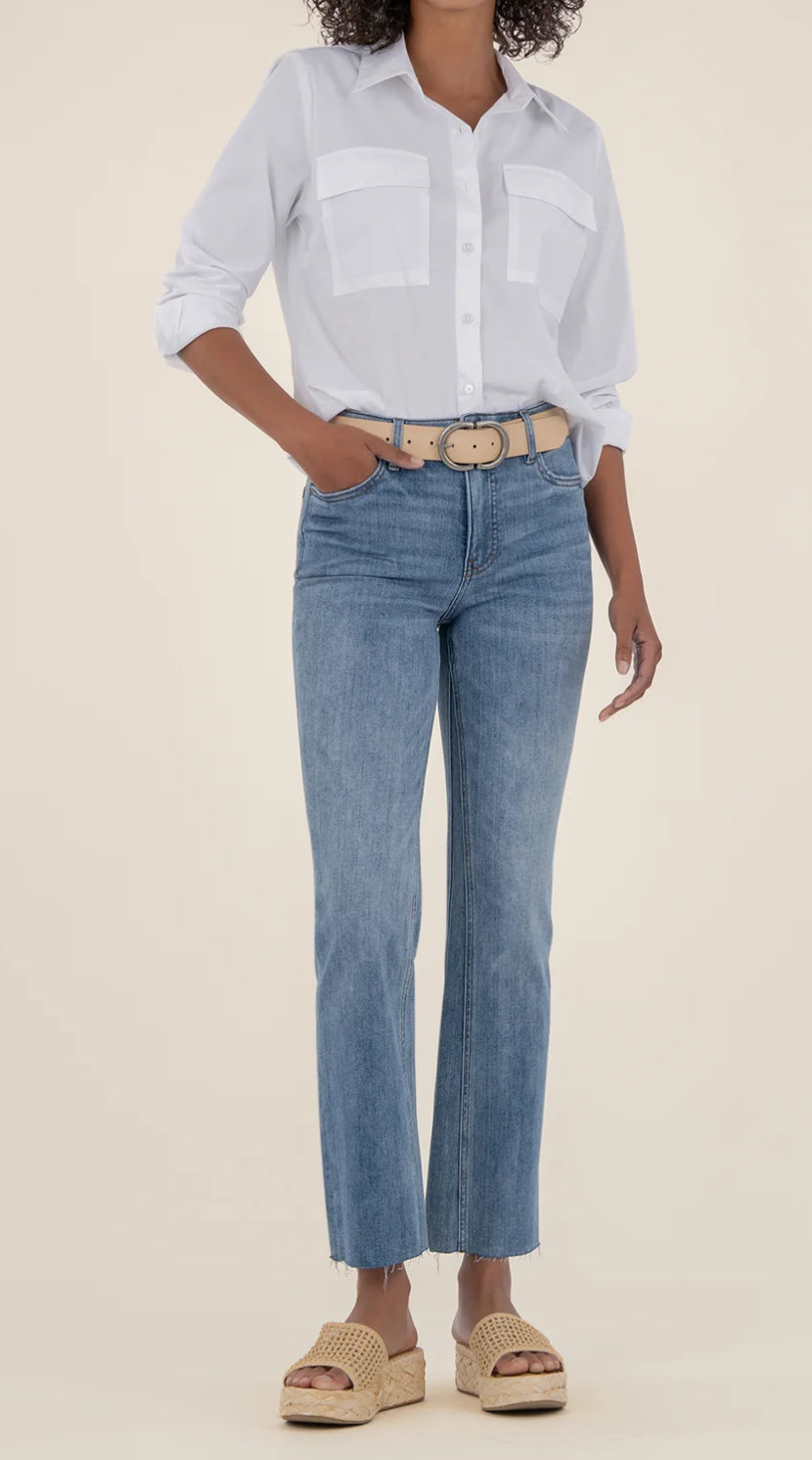 KUT KELSEY HIGH RISE FAB ANKLE FLARE-ACCEPTANCE