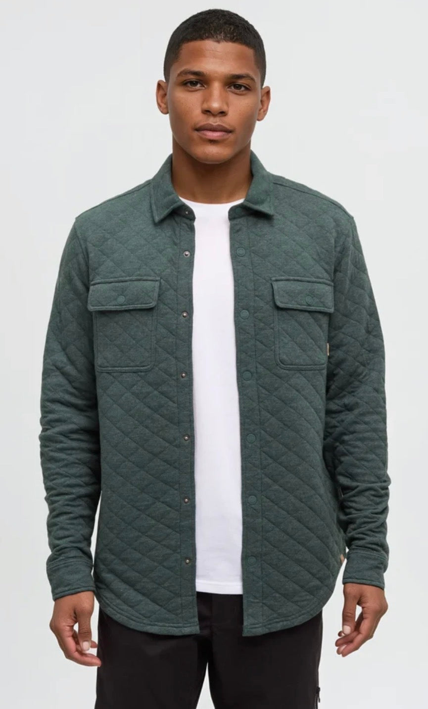 Tentree Quilted Colville Overshirt
Quilted Snap Closure Overshirt