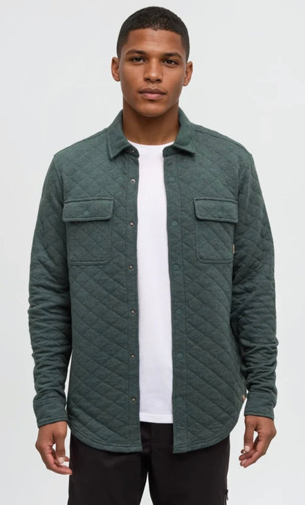 Tentree Quilted Colville Overshirt
Quilted Snap Closure Overshirt