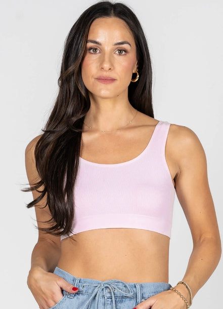 C'EST MOI BAMBOO BACK V RIBBED BRALETTE