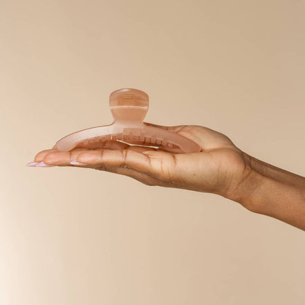 KITSCH Recycled Plastic Large Arched Clip - Soft Pink