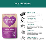 Together Health B Complex Vitamin – Vegan Supplement – 30 Capsules