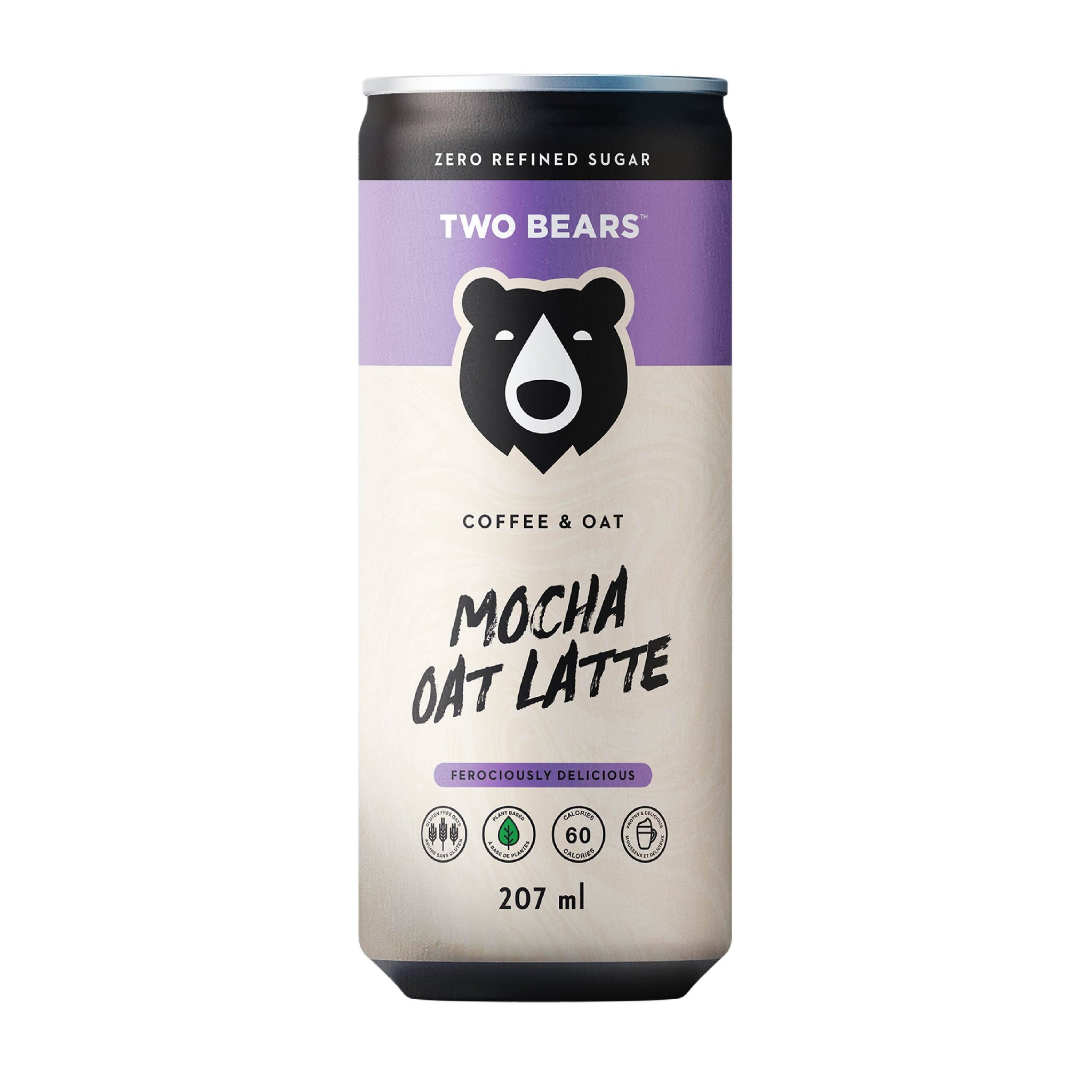 TWO BEARS Frothed Mocha Oat Latte (207 ml)