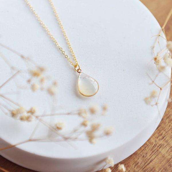 Oh So Lovely NADIA, Stunning Mother of pearl Charm Necklace