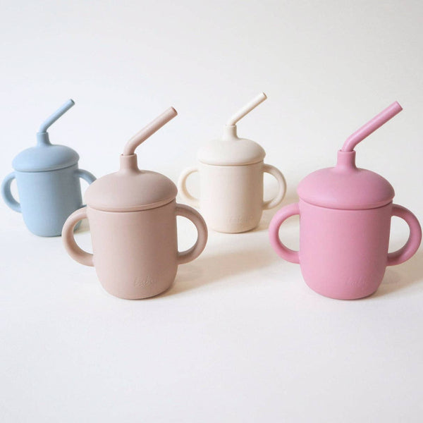 Baby bliss Sippy Cup with Straw, Spill-Proof & Anti-Stain - Sage