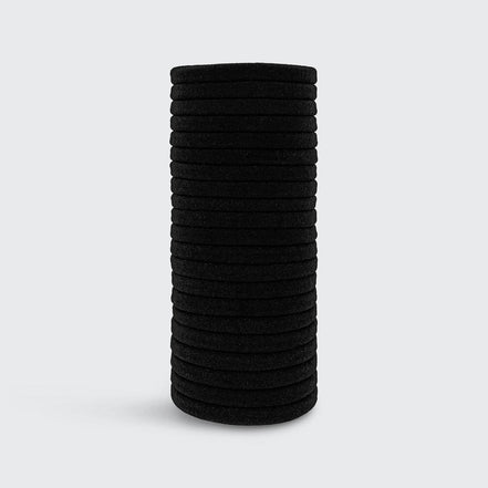 KITSCH Eco-Friendly Nylon Elastics 20pc set - Black