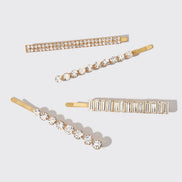 KITSCH Holiday All Dressed up Rhinestone Bobby Pins 4pc Set