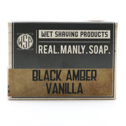 WET SHAVING Bar Soap - Black Amber Vanille