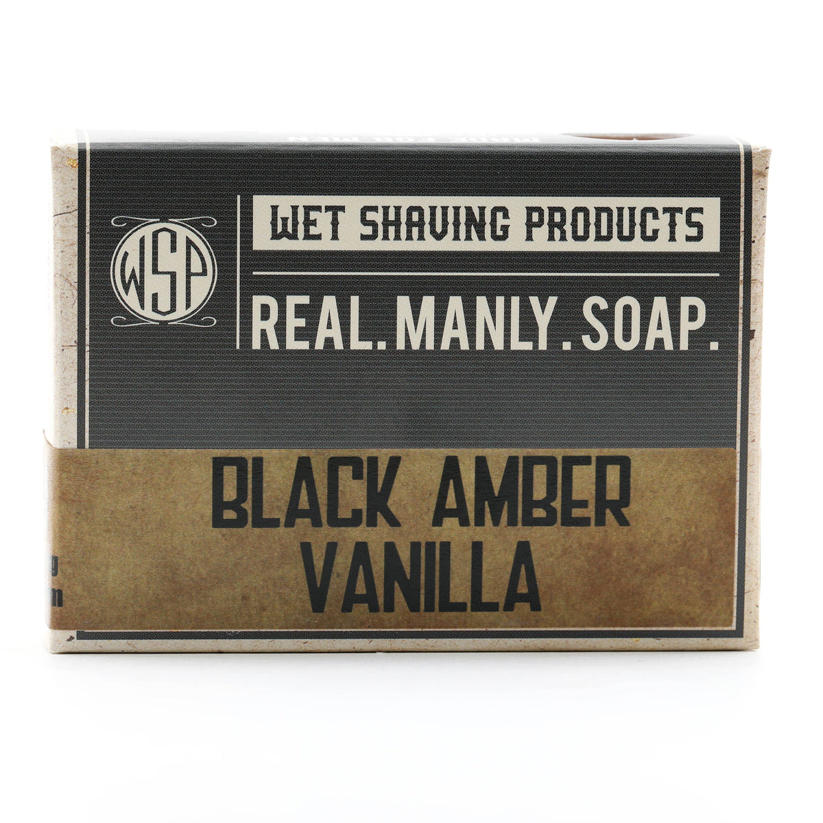 WET SHAVING Bar Soap - Black Amber Vanille