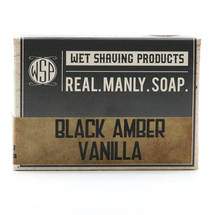 WET SHAVING Bar Soap - Black Amber Vanille