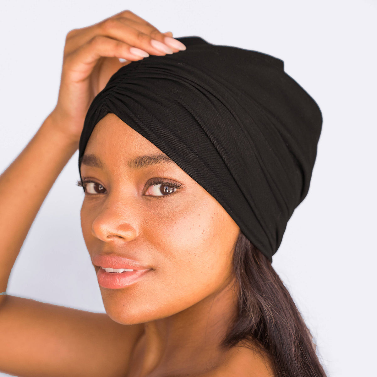 KITSCH Sleep Beanie with Satin lining - Black