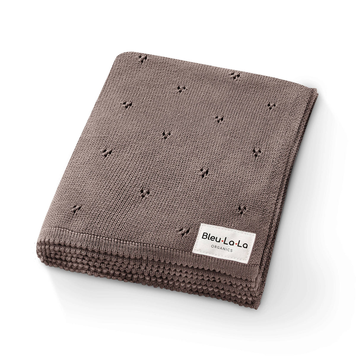 Bleu La La 100% Organic Cotton Pointelle Swaddle Receiving Baby Blanket