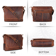 GREENWOOD LEATHER Smart Messenger Steven Mini 11