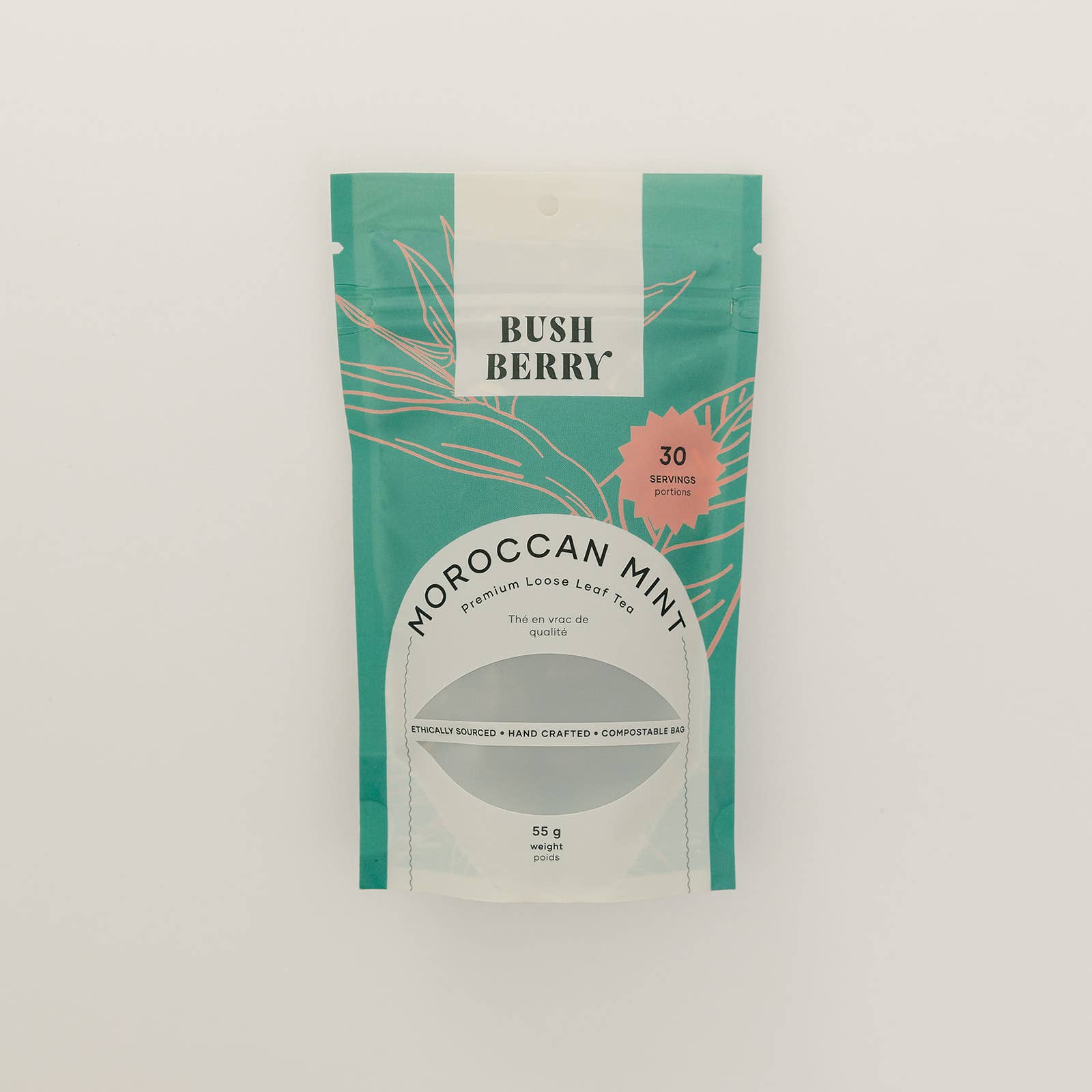 BLUSH BERRY Organic Moroccan Mint Loose Leaf Tea