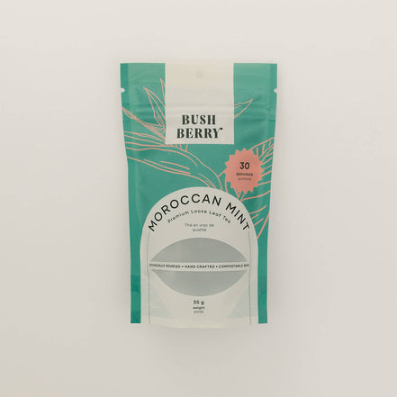 BLUSH BERRY Organic Moroccan Mint Loose Leaf Tea