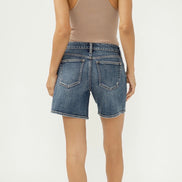 SILVER Suki Mid Rise Long Shorts