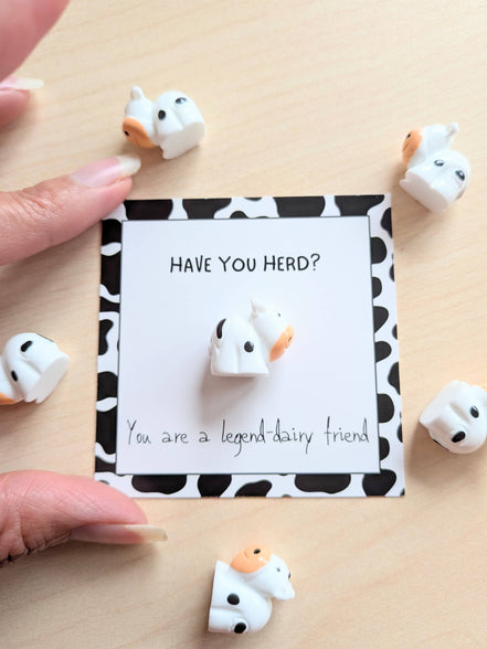 UNLIFTED INK Legendary Friend Card & Cow Figurine with Personal Note