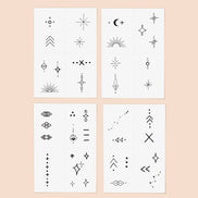INKED BY DANI Celestial Temporary Tattoo Pack