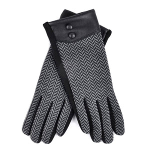 Women's Chevron Touch Screen Winter Gloves