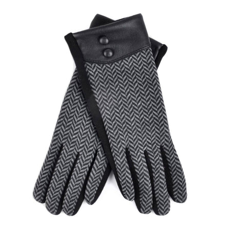 Women's Chevron Touch Screen Winter Gloves