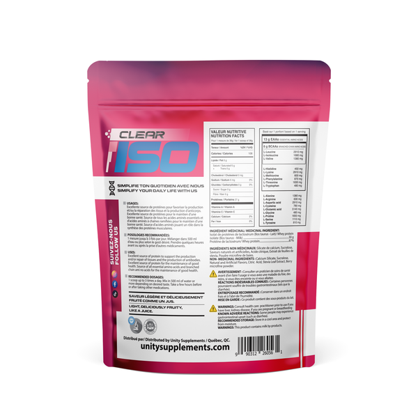 Unity Juice Protein - Raspberry Lemonade 410g