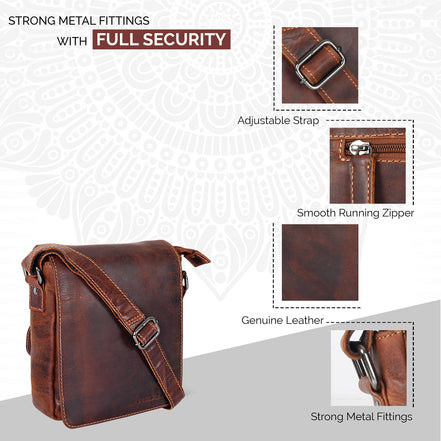 GREENWOOD LEATHER Leather Shoulder Bag Luna