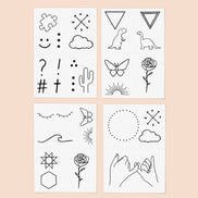 Barely There Temporary Tattoo Pack