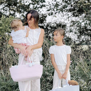 FEPHAS Rope Diaper Caddy | Misty Blue