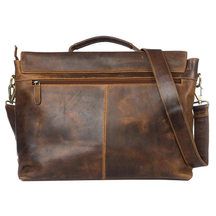 GREENWOOD LEATHER Leather Laptop Bag Portland GW196653