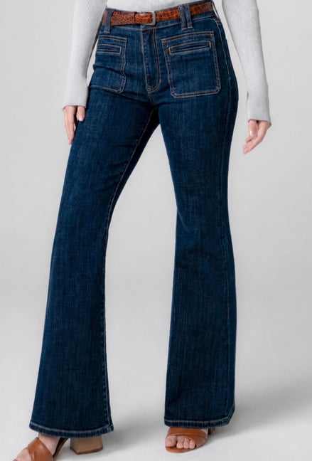 LIVERPOOL HANNAH FLARE-COLLEGIATE BLUE