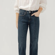 SILVER AVERY HIGH RISE TROUSER