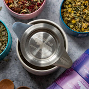 Tea Infuser with Dual-use Coaster Lid - Tea Steeper Strainer