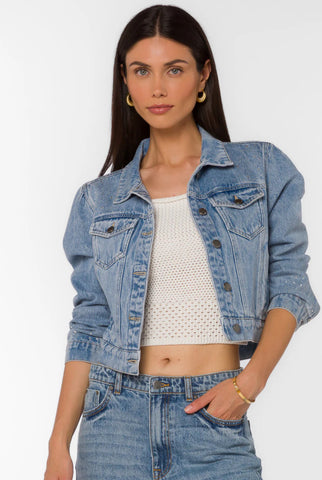VELVET HEART DREAM RETRO BLUE JACKET