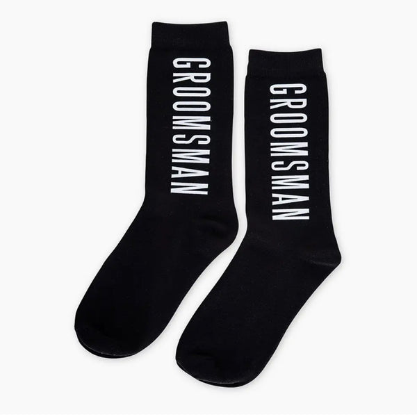 MEN’S BLACK WEDDING SOCKS