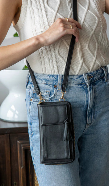 RISA THREE FOLD WALLET CROSSBODY