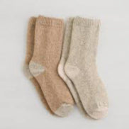 LEMON 2PK NON TERRY SWEATHER KNIT CREW SOCK