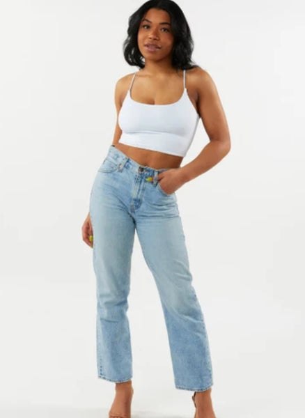 RD SECOND SKIN PERLA SPAGHETTI STRAP CROP TOP